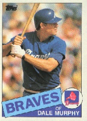 1985 Topps Baseball Cards      320     Dale Murphy